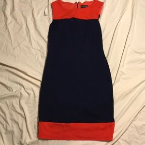Color blocked dress